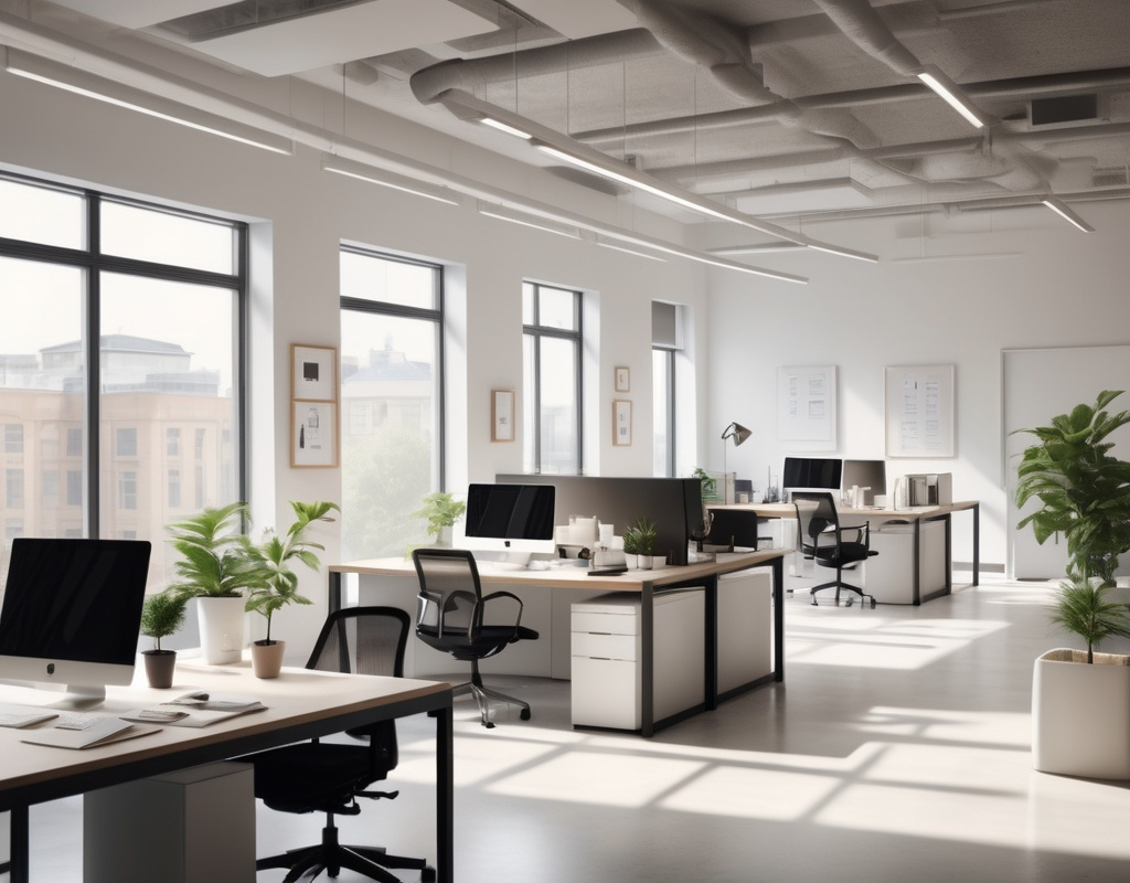 A calm, everyday office environment during a normal workday